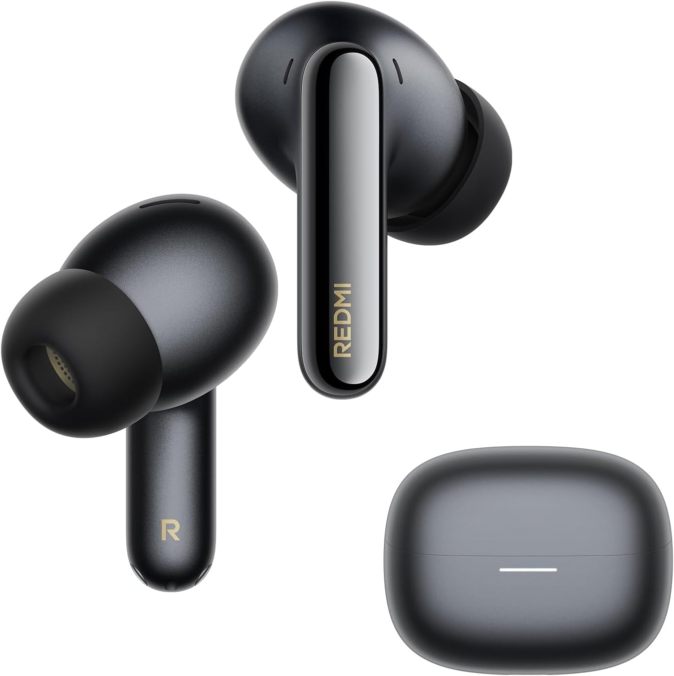 Écouteurs sans fil Xiaomi Redmi Buds 8 Pro noirs avec leur boîtier