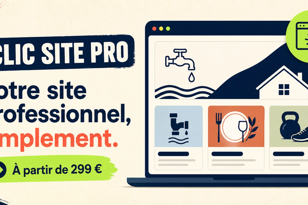 Présentation officielle de ClicSitePro, créateur de sites vitrines professionnels