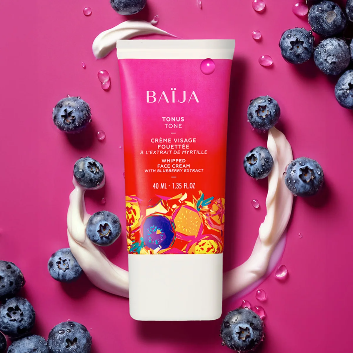 Crème Visage Fouettée Baïja à l’extrait de myrtille