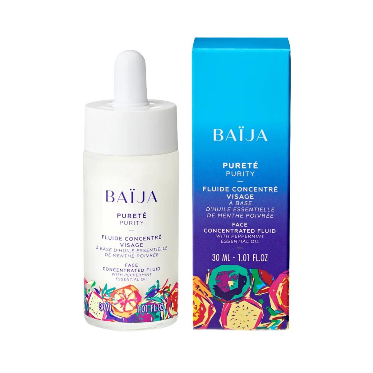 Fluide Concentré Visage Baïja à la menthe poivrée