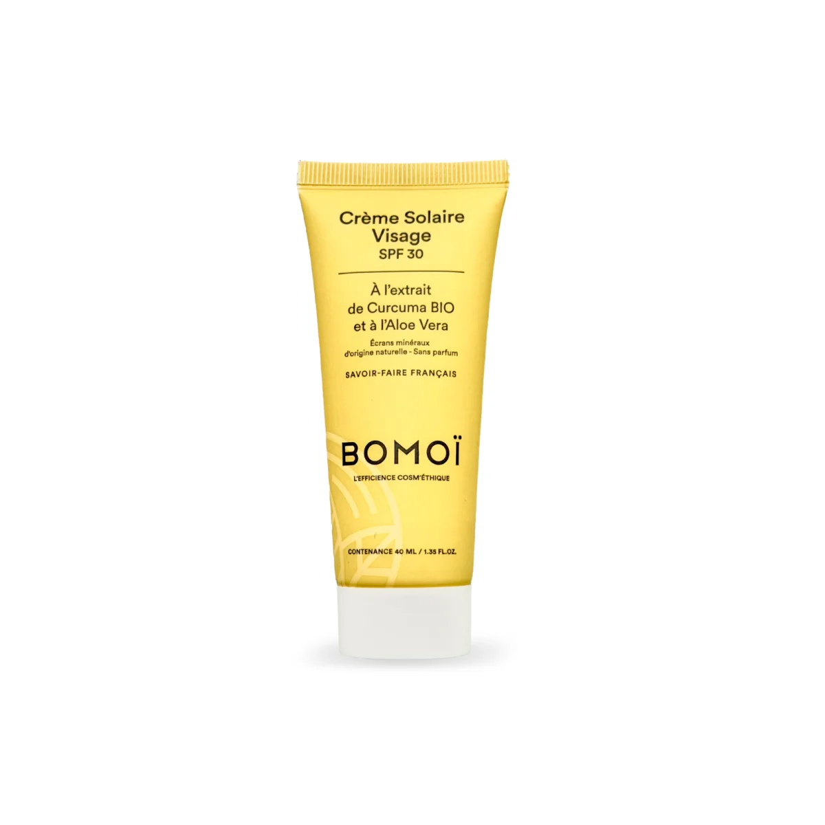 Bomoï crème solaire bio SPF30 au curcuma 40 ml
