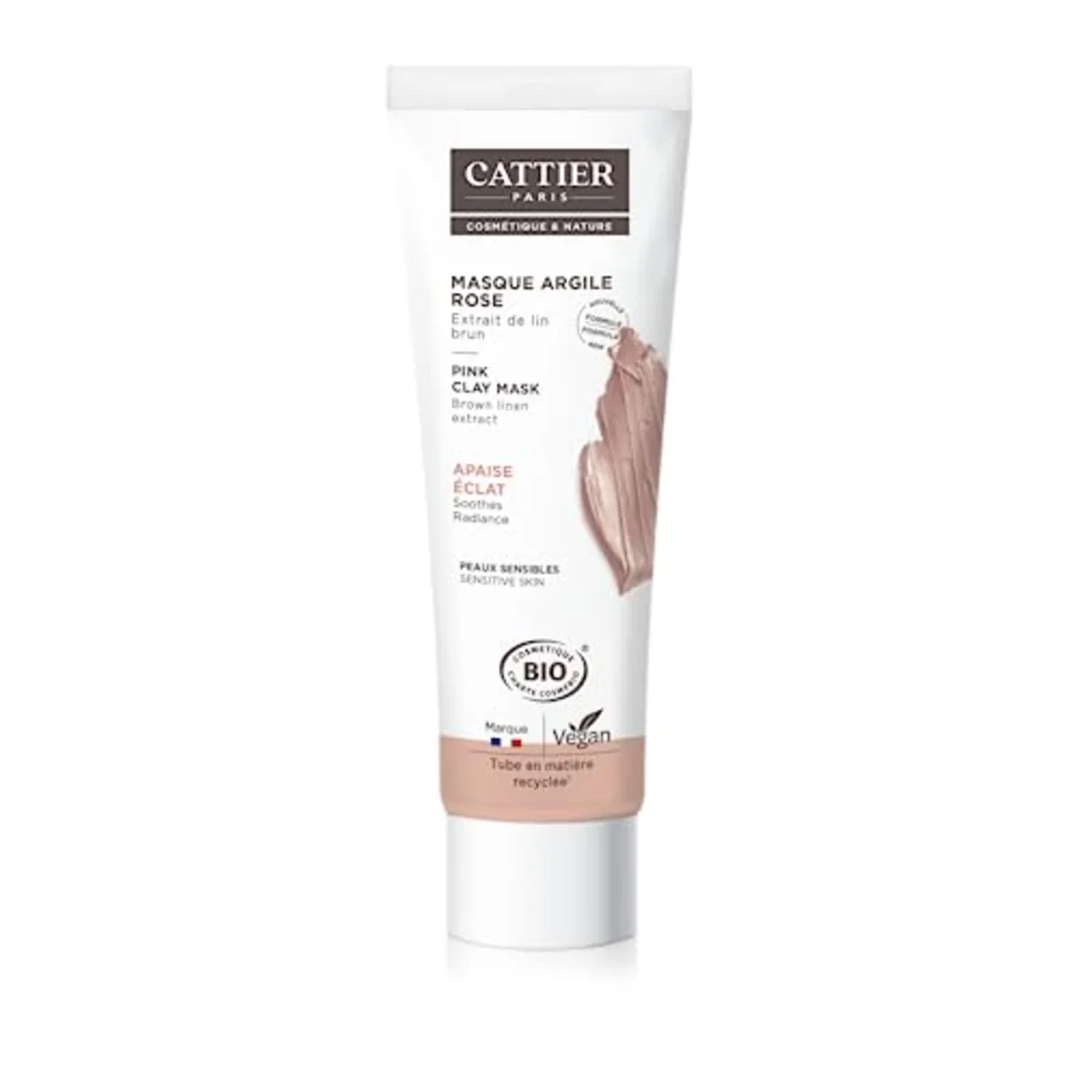 Cattier masque à l’argile rose bio 100 ml