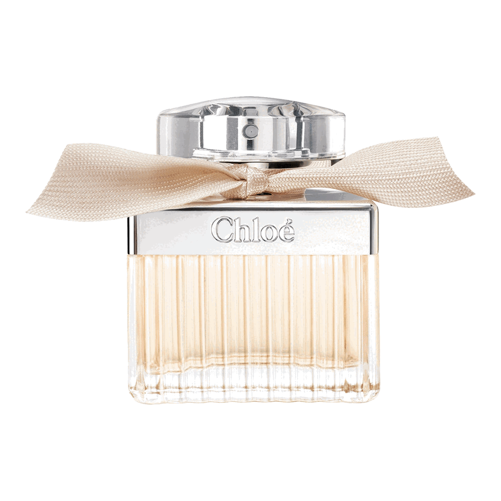 Flacon Chloé Eau de Parfum et son ruban beige