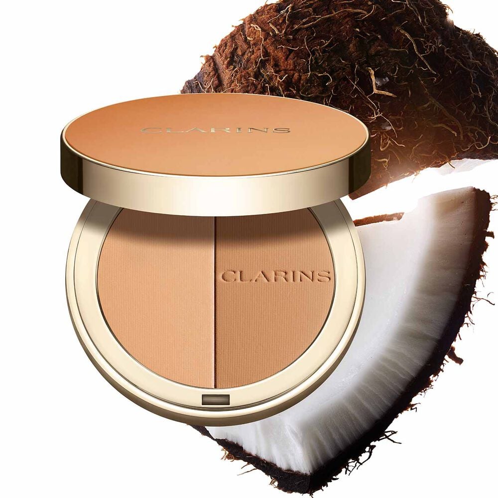 Palette bronzer Ever Bronze Compact Powder de Clarins ouverte