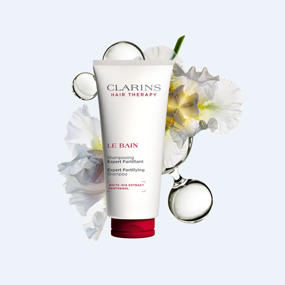 Flacon Le Bain shampooing fortifiant et volumisant de Clarins