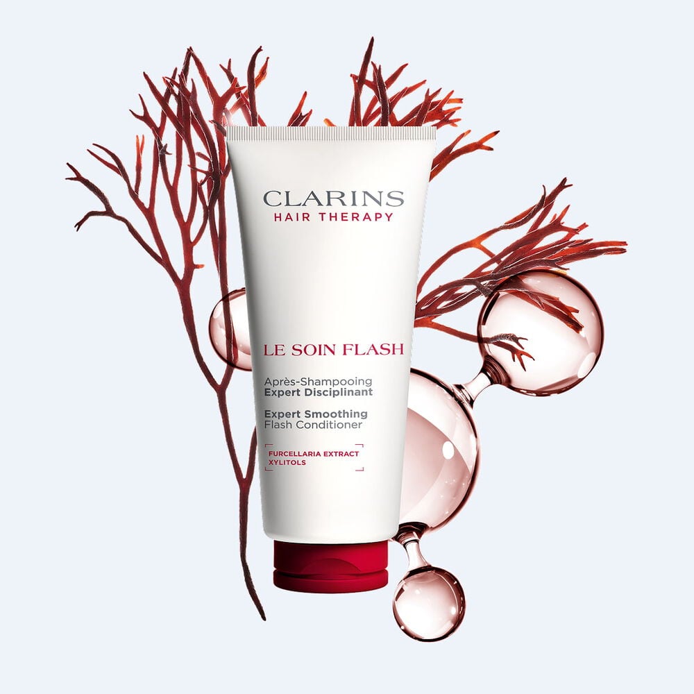 Tube Le Soin Flash après-shampooing démêlant et épaississant de Clarins