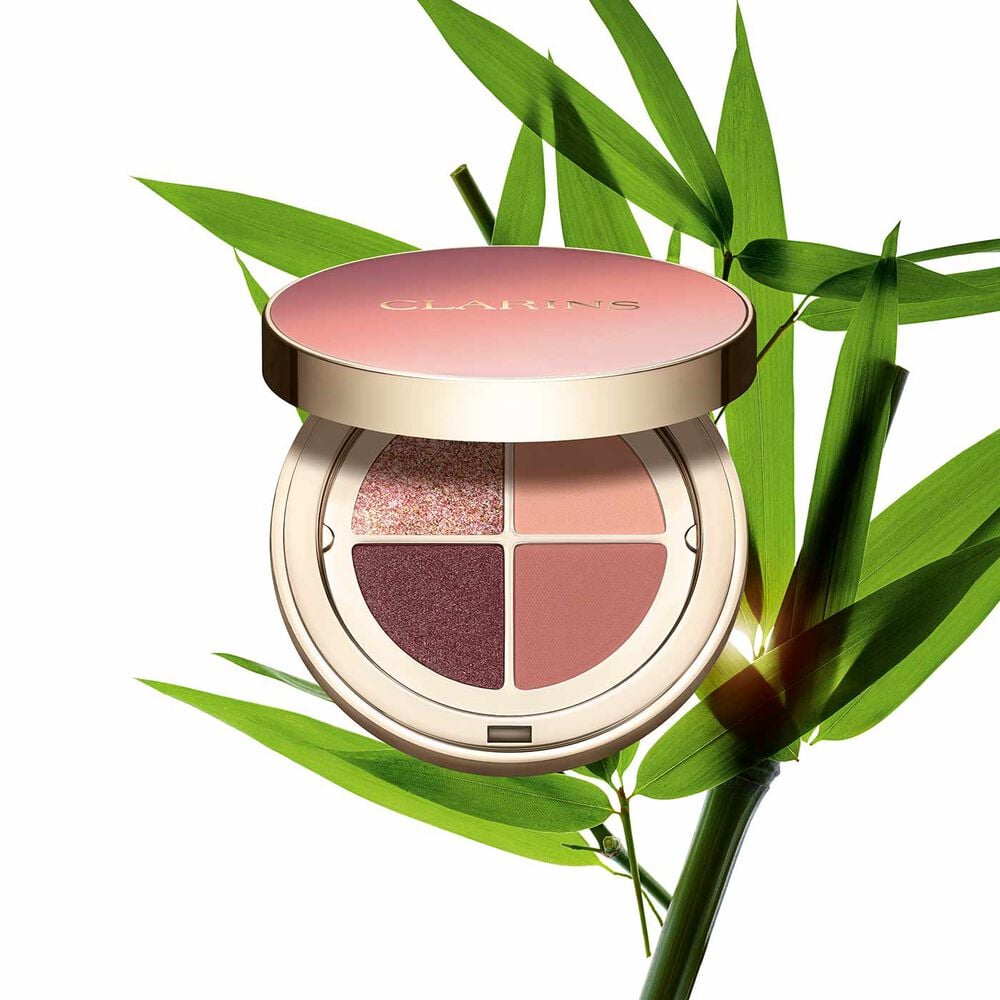 Palette ouverte Ombre 4 Couleurs de Clarins avec quatre fards à paupières