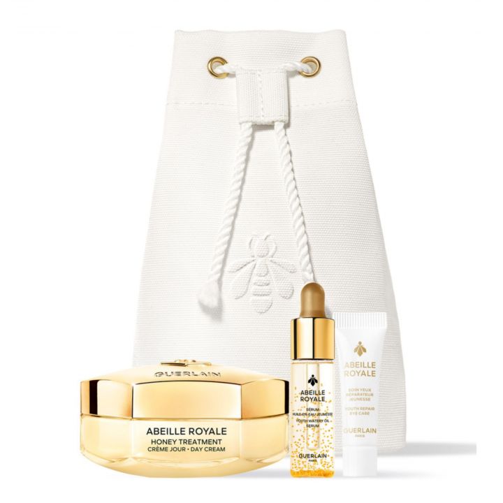 Trousse Guerlain Abeille Royale avec crème jour, sérum et soin yeux