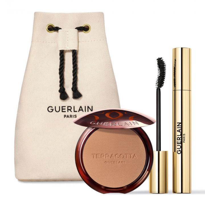 Trousse Guerlain Terracotta et Noir G avec poudre bronzante et mascara