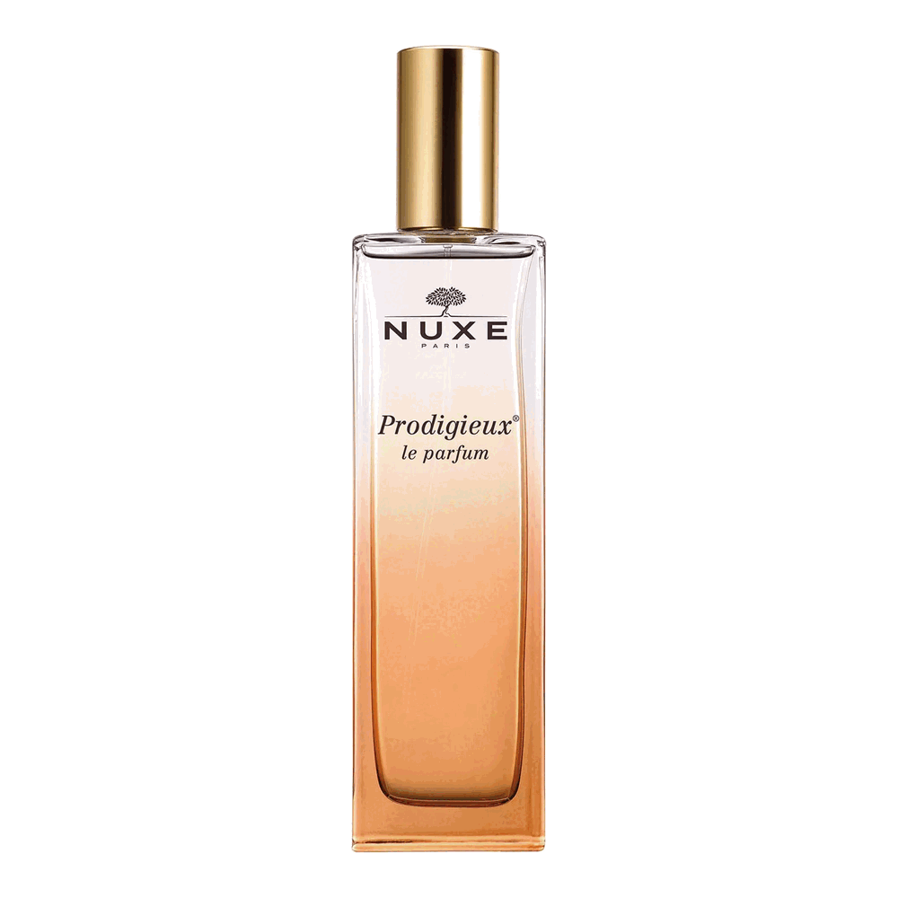 Flacon Nuxe Prodigieux Le Parfum au dégradé orangé
