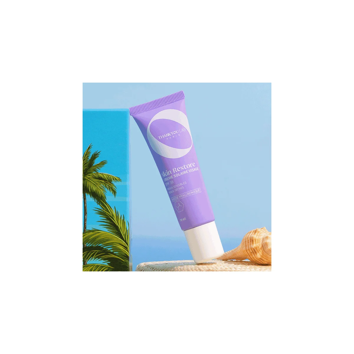 Thank You Lab crème solaire visage SPF30 à l’acide hyaluronique