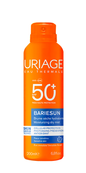 Flacon spray Uriage Bariésun Brume Sèche Hydratante SPF50+ 200 ml
