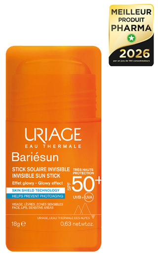 Stick Uriage Bariésun Solaire Invisible SPF50+ 18 g