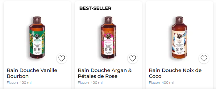 Yves Rocher - 5 bains douches +1 gommage 18€ !