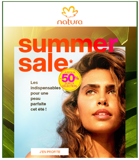Natura : Soldes d’été jusqu’à -50% +15% supplémentaire !avec le code BPMANIA15