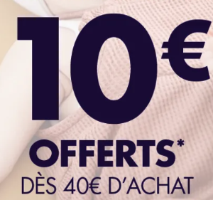 Kiabi : 10€ offerts dès 40€ d’achats