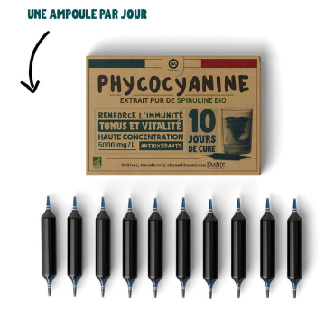 Les Spiruvores – Phycocyanine Bio -10 ampoules 3,90€ !