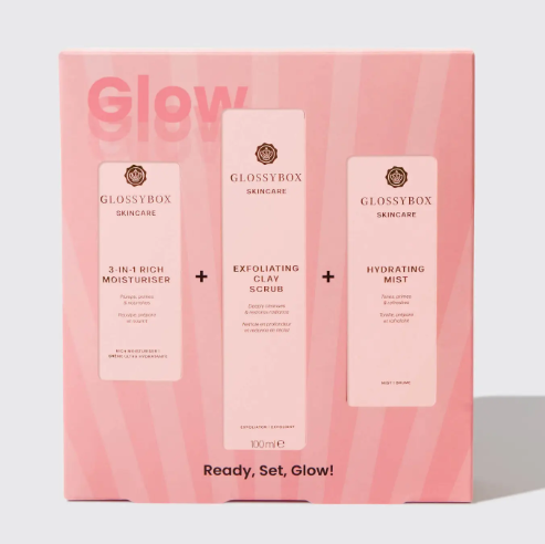 GLOSSYBOX Coffret de soins "Ready, Set, Glow" 14€ !🌟💆‍♀️