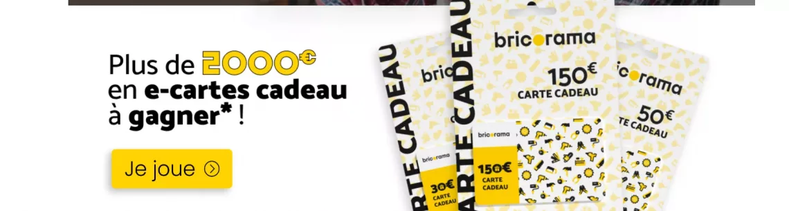 Jeu Bricorama 2025 : Rénovez votre intérieur et gagnez des cartes cadeaux !