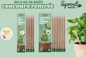 Ma Famille Zen – Concours Rentrée 2025 : gagnez des crayons à planter SproutWorld 🌱