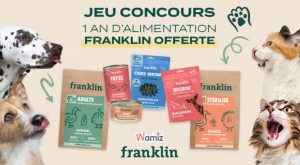 Concours Franklin – Wamiz : Gagnez 1 an d’alimentation pour votre animal