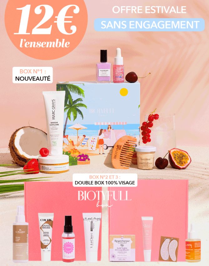 Biotyfull Box : Vos 3 Nouvelles Box pour 12€ SANS ENGAGEMENT