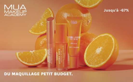 MUA Makeup Academy : Du maquillage petit budget jusqu’à -67 %