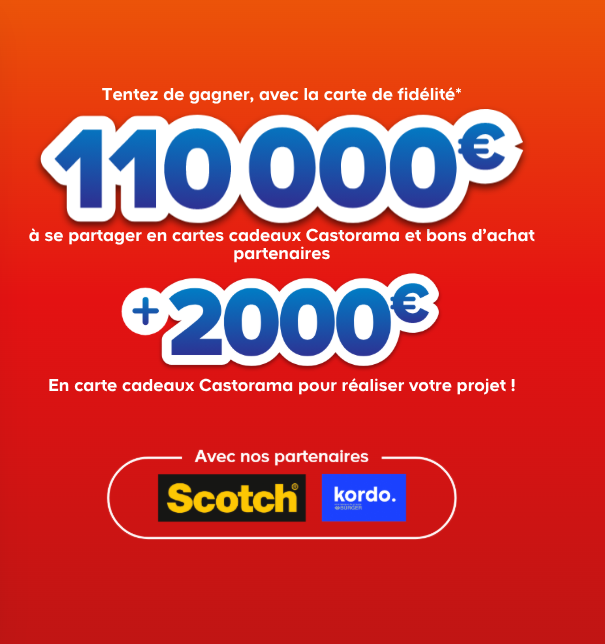 Jeu concours Castorama « Le trèèès Grand Jeu Braderie » : des milliers d’euros de cadeaux à gagner !