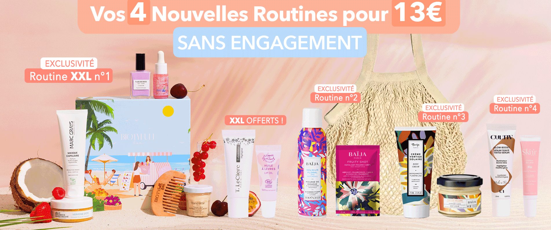Biotyfull Box XXL : 4 Nouvelles Routines pour 13€