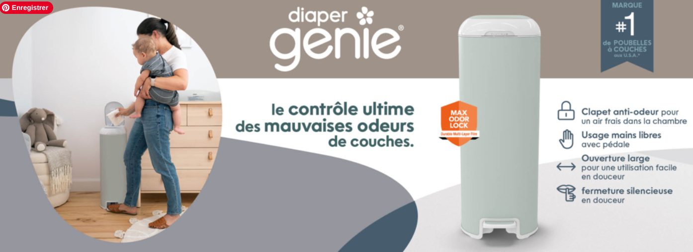 Baby Test : Poubelle à couches Platinum Diaper Genie