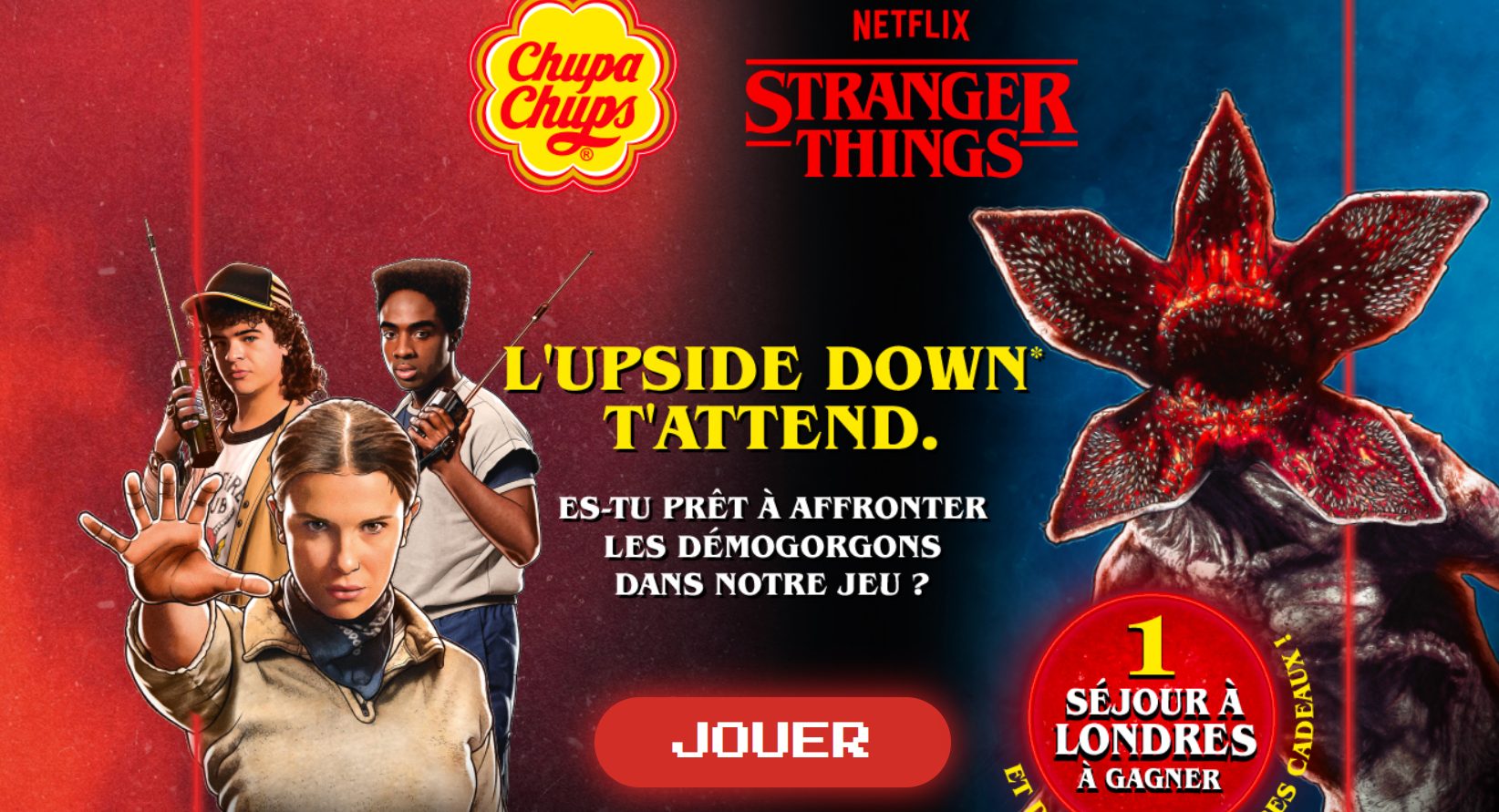 Jeu Concours Chupa Chups x Stranger Things