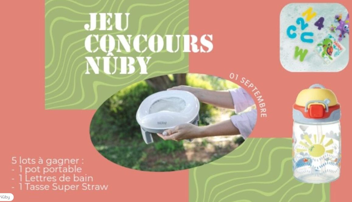 Jeu concours Maximag.fr x Nûby – 5 lots bébé à gagner !