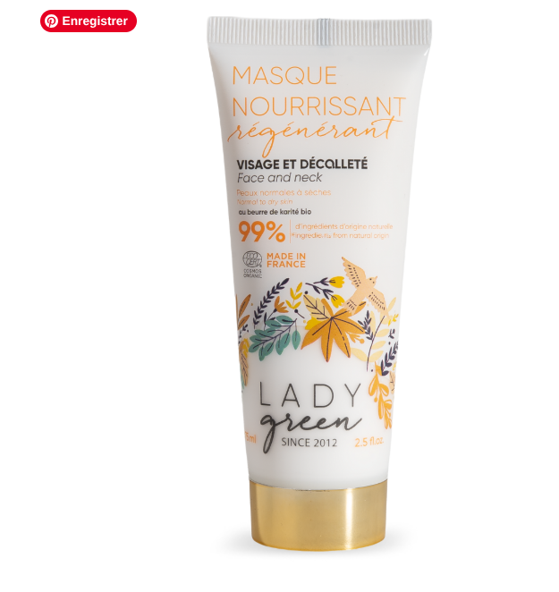 Test produit : Masque Nourrissant Régénérant Bio Lady Green à tester gratuitement