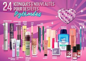Maybelline New York – Calendrier de l’Avent 2025 : 24 Produits de Maquillage à Découvrir 24,99 €