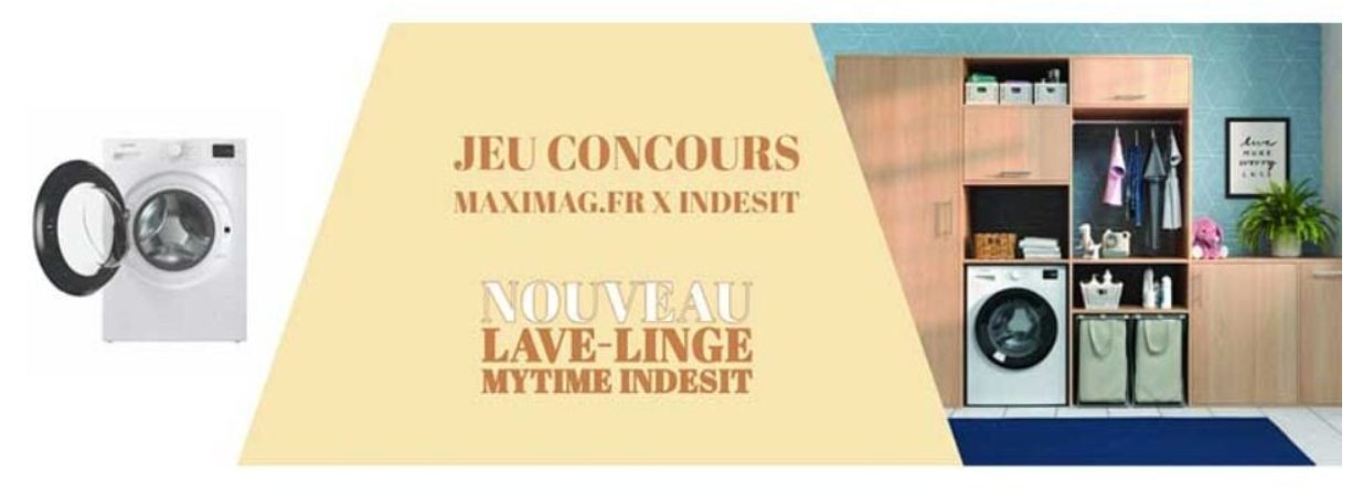 Jeu Concours Indesit : Gagnez le lave-linge MyTime d’une valeur de 499€