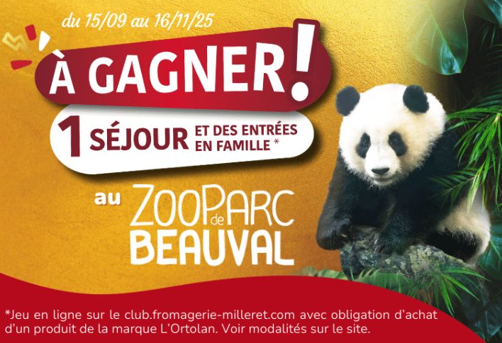 Jeu Concours « Avec L’Ortolan, partez au ZooParc de Beauval ! » – Édition 2025