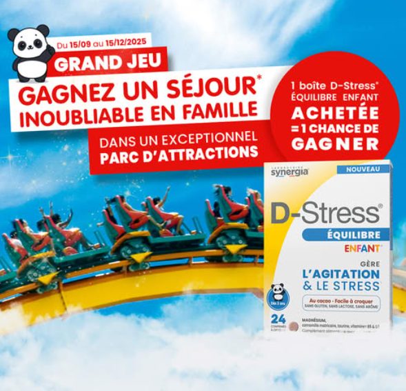 Grand Jeu Laboratoire Synergia : Gagnez un séjour en famille d’une valeur de 4 000 € !