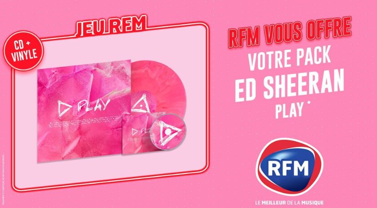 Gagnez le CD + Vinyle rose de l’album Play d’Ed Sheeran