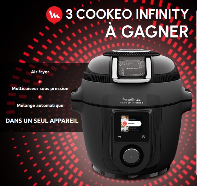 Grand Jeu Concours Moulinex – Marmiton 2025 : 3 Cookeo Infinity à gagner !