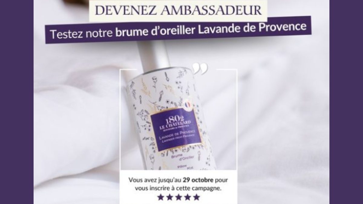 Test Produit : Brume d’Oreiller Lavande de Provence — Détente & Douce Nuit