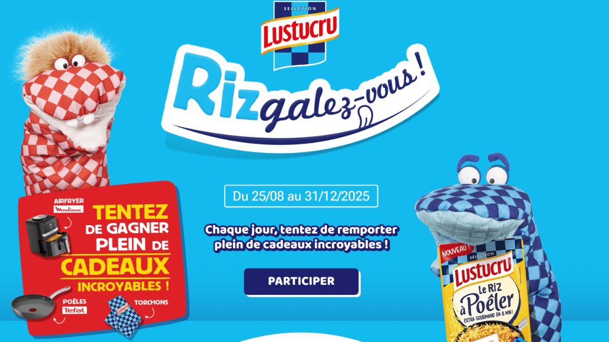 Jeu Lustucru « Rizgalez-vous ! » – Instant Gagnant