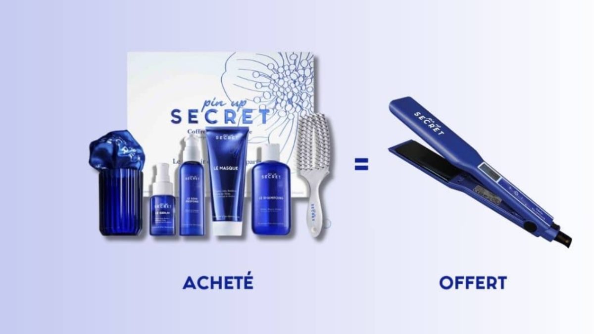 Coffret Soin Capillaire Pinup Secret à 149€ – Fer à Lisser Offert 💝