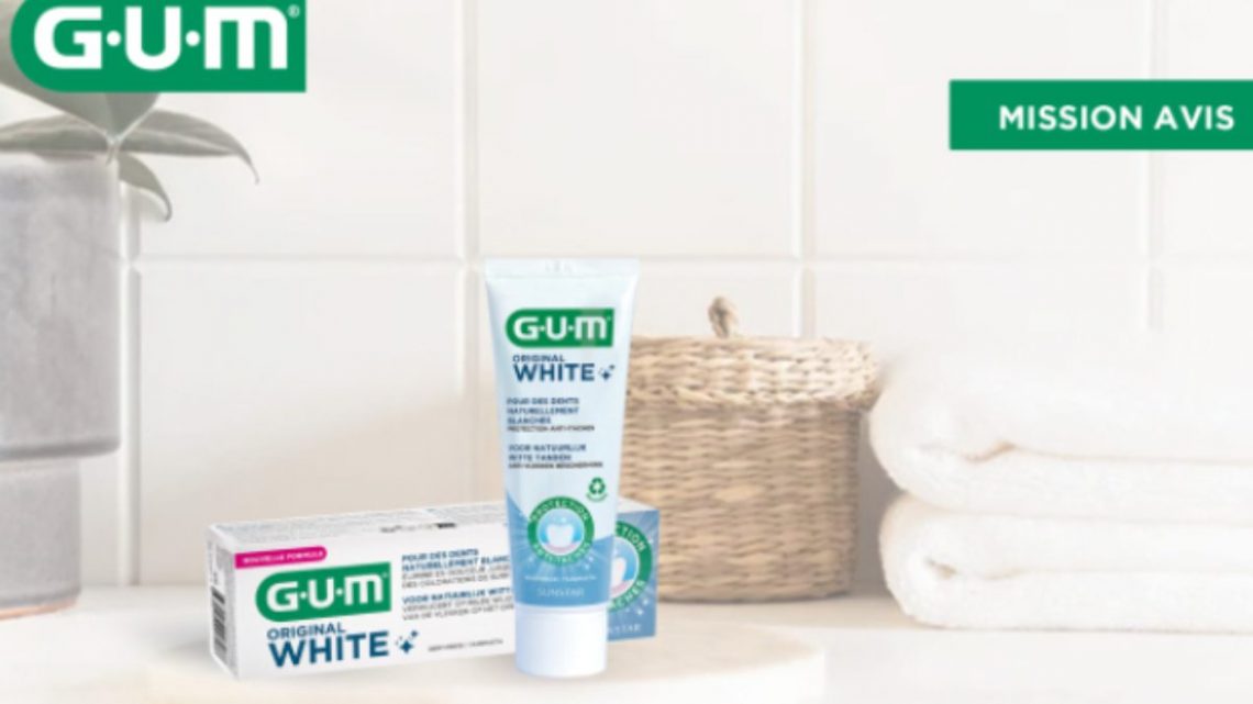 Test Produit Gratuit : Dentifrice GUM Original White