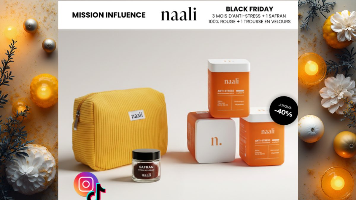 Test produit gratuit : Cure Anti-Stress Naali 🖤 – Spécial Black Friday !
