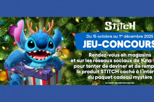 Jeu-Concours Disney Stitch Noël 2025 chez King Jouet – 375 lots à gagner !