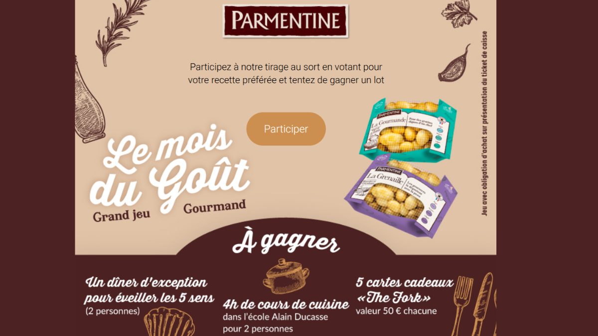 Jeu Concours OA « Le Mois du Goût » – Parmentine 🍽️