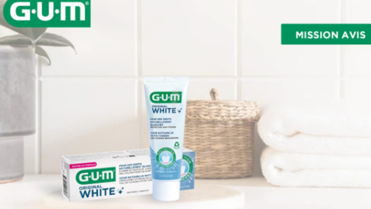 Test Produit Gratuit : Dentifrice GUM Original White