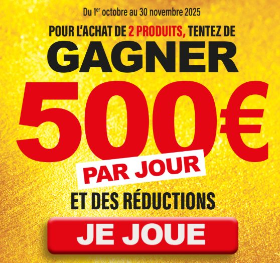 Jeu Concours Socopa 2025 : gagnez 500 € chaque jour 💸