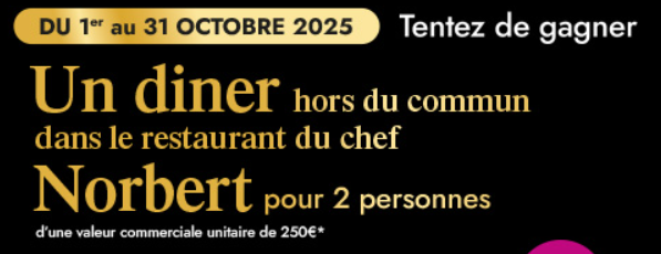 Jeu Concours Princesse Amandine & Norbert Tarayre 2025 – 2 dîners gastronomiques à gagner
