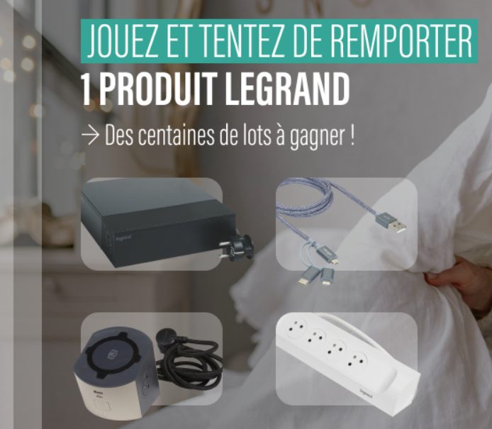 Jeu concours instant gagnant « LEGRAND Mois » chez Bricorama, Bricomarché & Brico Cash ⚡